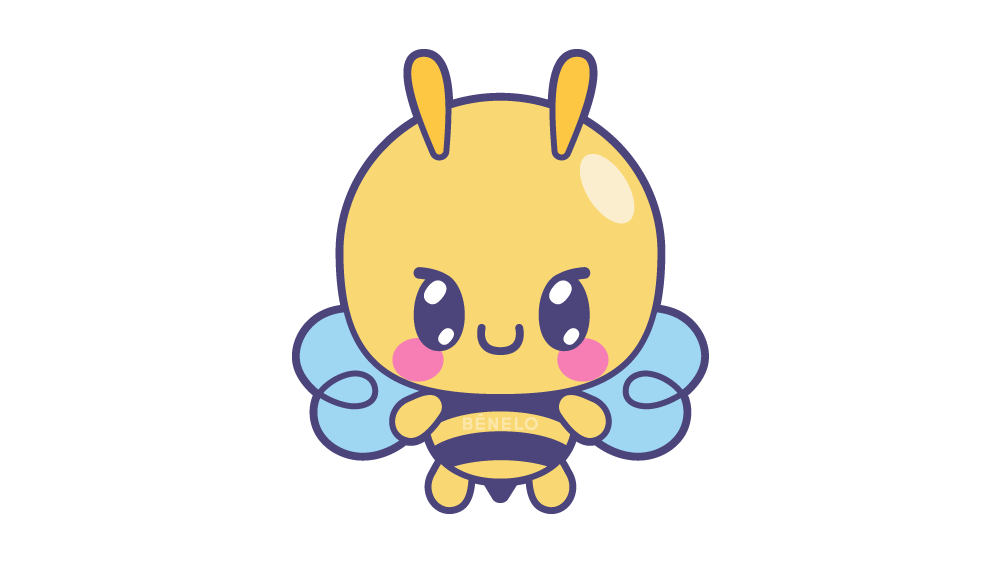 Cómo dibujar una Abeja Kawaii