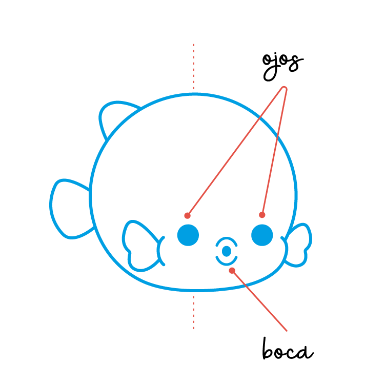 dibujar pez globo paso 4