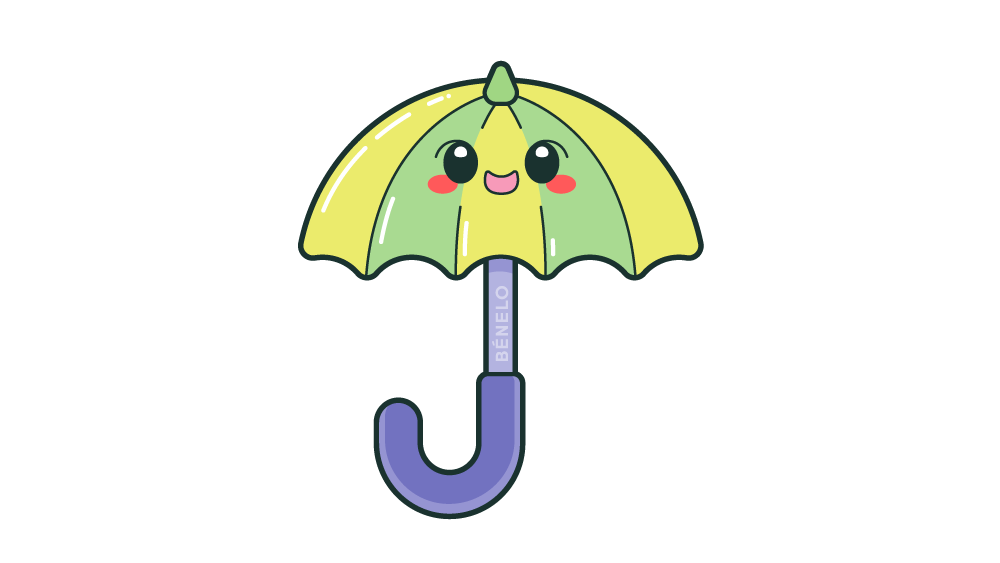 como dibujar paraguas facil