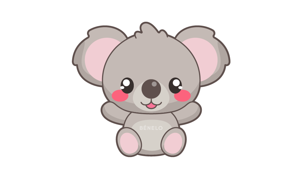 como dibujar un koala kawaii