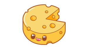 Cómo dibujar un Queso Kawaii fácil para Niños