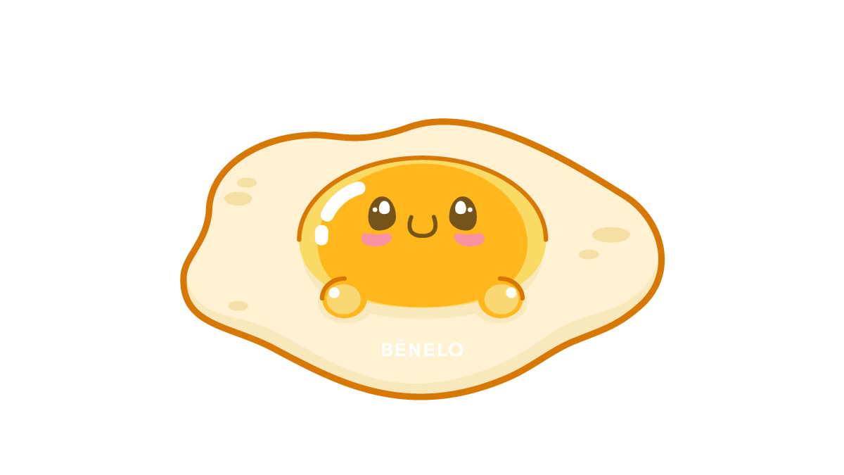 Cómo Dibujar un Huevo Frito Kawaii