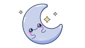 Cómo dibujar una Luna Kawaii