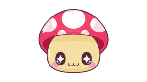 Cómo dibujar una Seta Kawaii