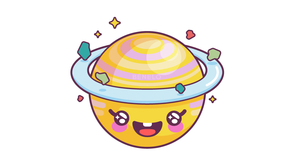 Saturno dibujos para niños