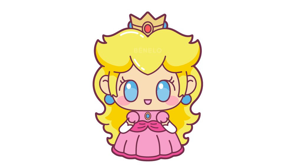 Cómo dibujar a la Princesa Peach fácil