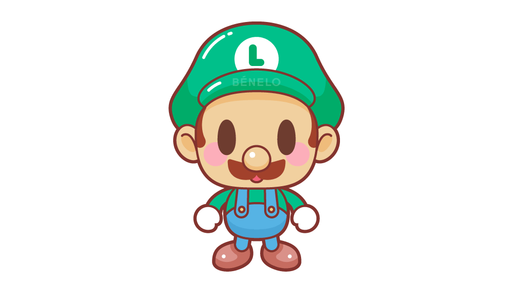 Dibujo Luigi Kawaii