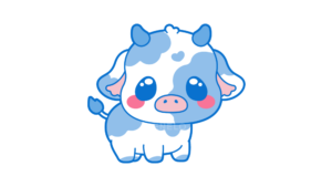 Dibujo de Vaca fácil para niños