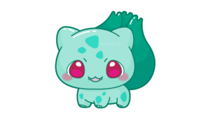 Bulbasaur dibujo kawaii fácil