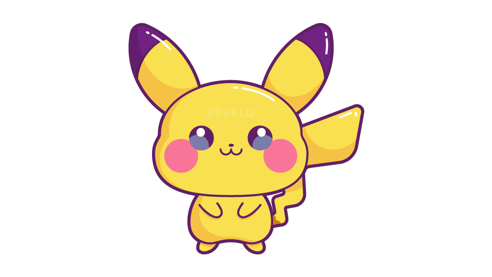 Pikachu dibujo fácil