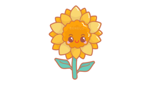 Cómo dibujar un Girasol kawaii