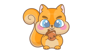 Ardilla kawaii dibujo paso a paso