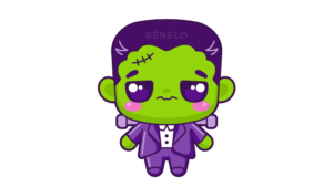 Dibujo de Frankenstein fácil