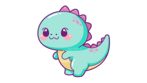 Dinosaurio dibujo Kawaii