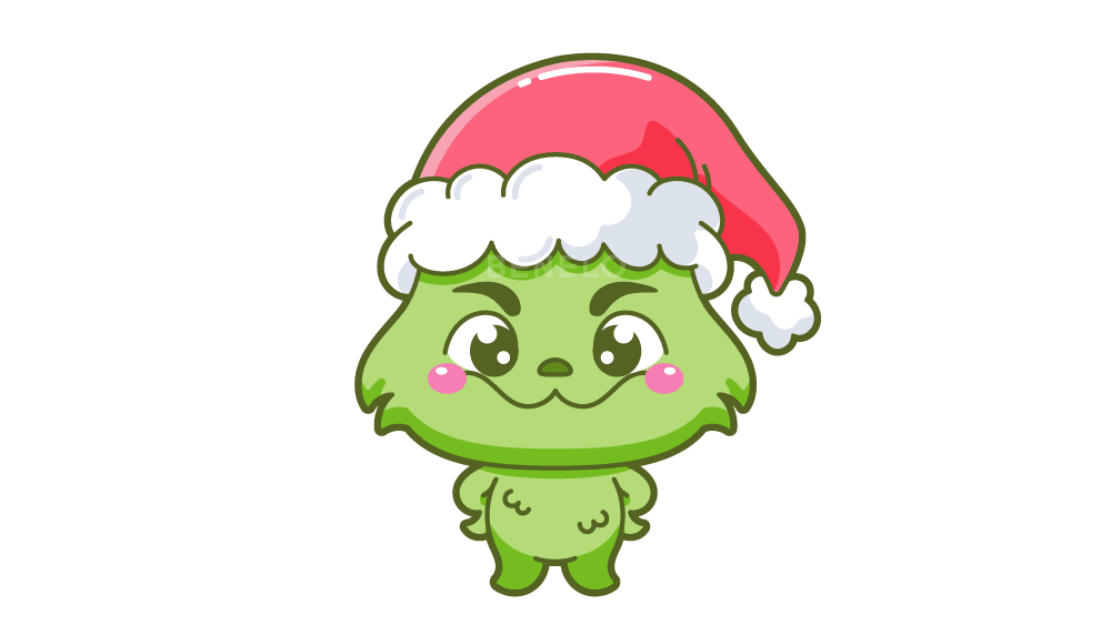 Dibujo del Grinch 1 dibujo del grinch kawaii