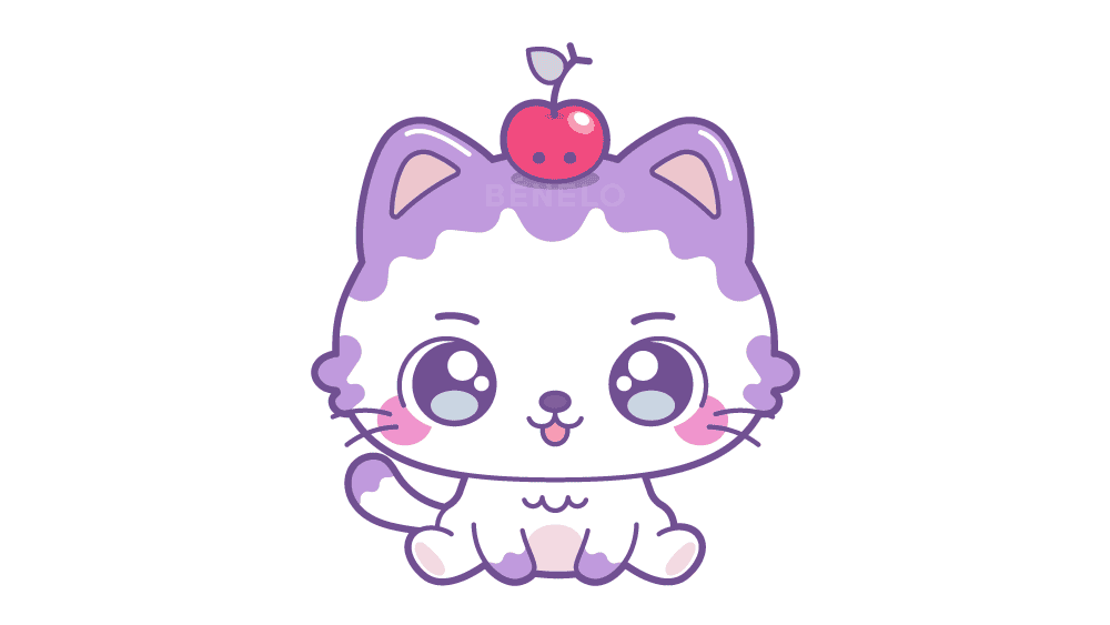 Gatito Kawaii dibujo