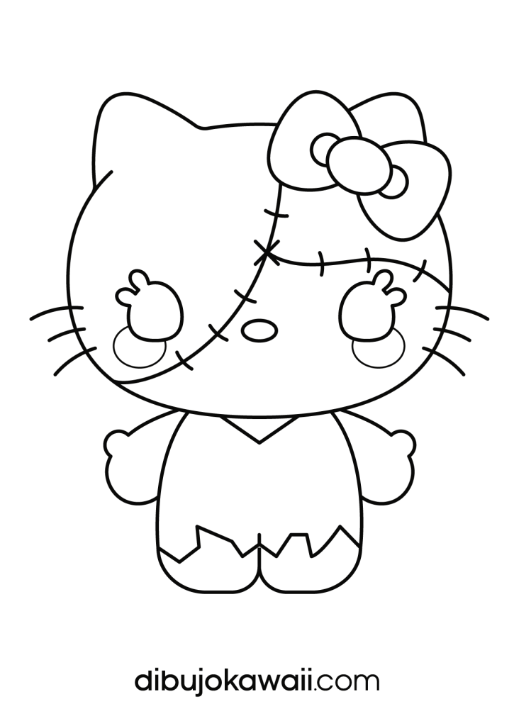 hello kitty para colorear