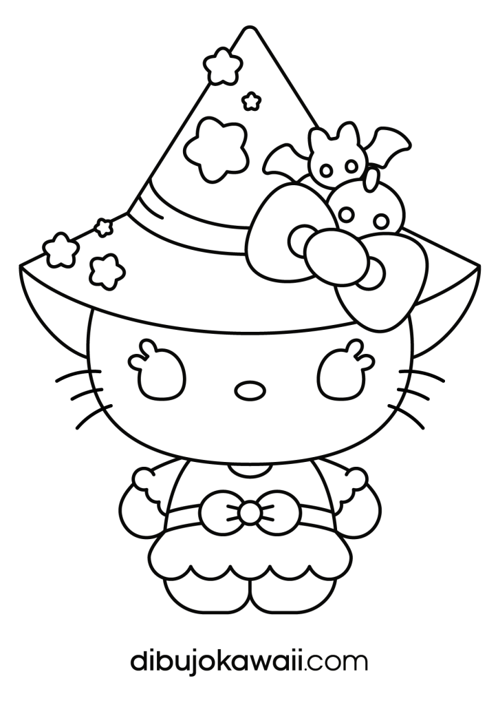 hello kitty para colorear
