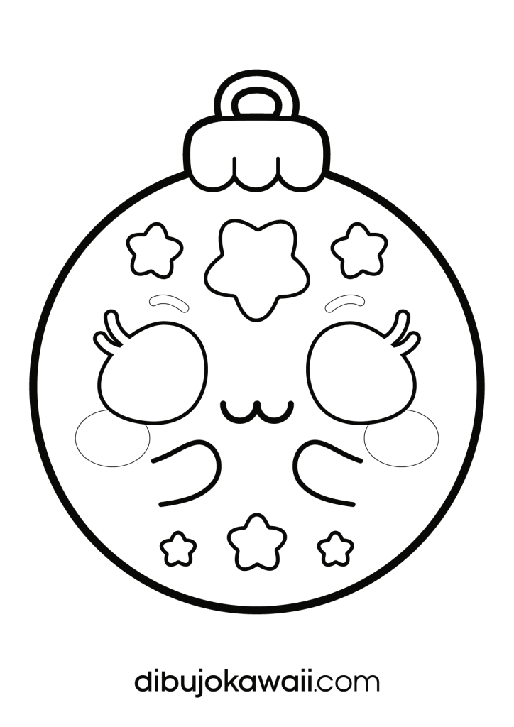 Esfera Navideña para colorear