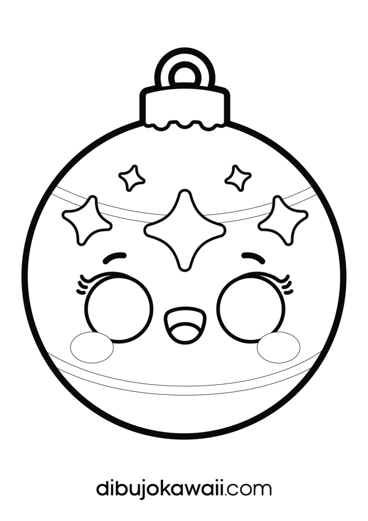 Esfera Navideña para colorear