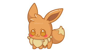 Cómo dibujar a Eevee Kawaii paso a paso