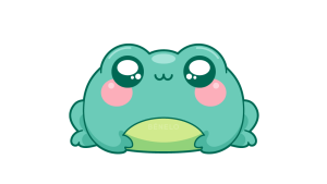 Sapo para dibujar fácil con estilo Kawaii