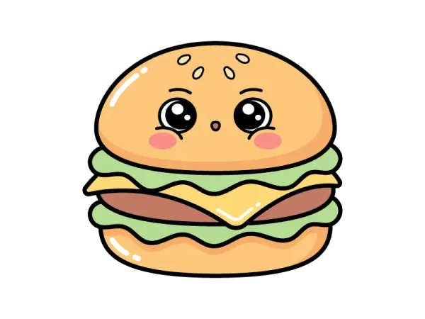 Cómo dibujar Comida kawaii paso a paso
