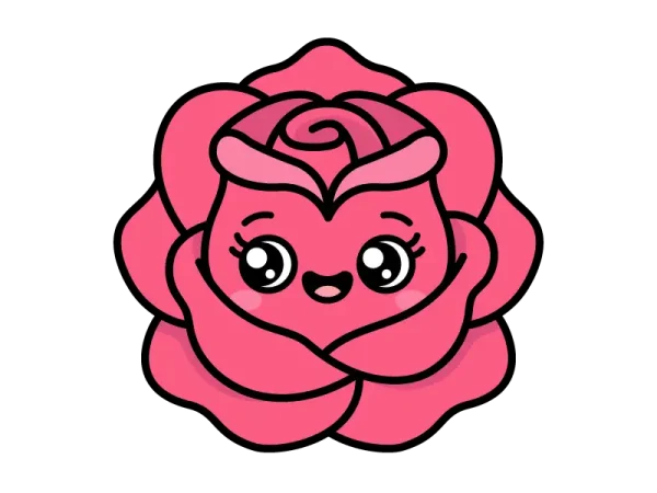 Cómo dibujar Plantas kawaii paso a paso