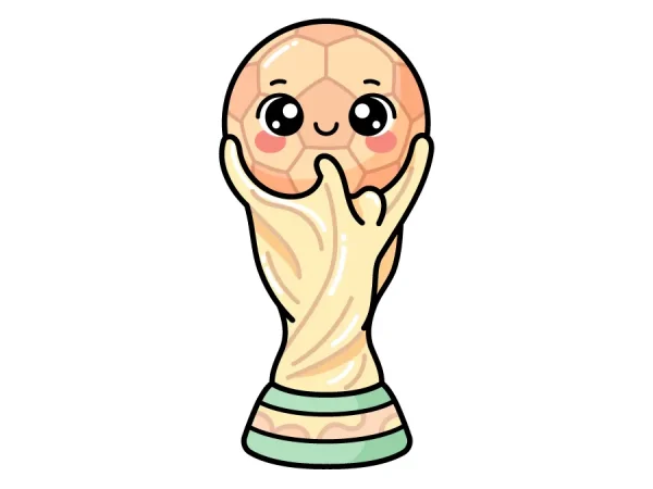 Como dibujar la Copa del Mundo fácil para niños
