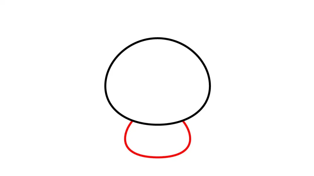 Tutorial de dibujo kawaii — pavo kawaii paso 2: Un cuerpecito rechoncho