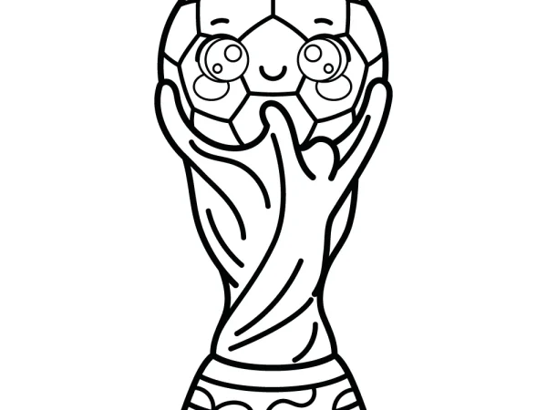 Dibujo Copa Mundial para colorear