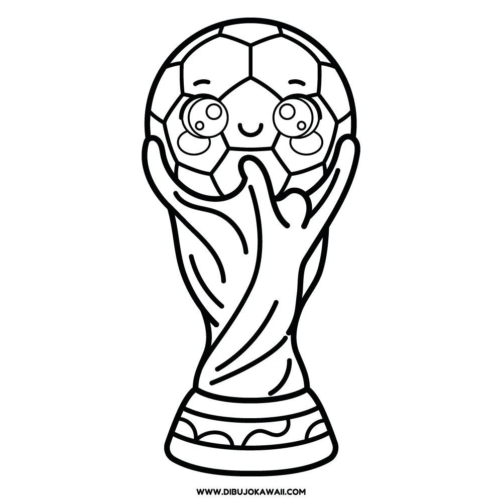 Dibujo Copa Mundial para colorear