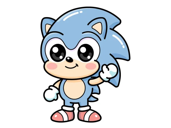 Dibujo de Sonic Fácil