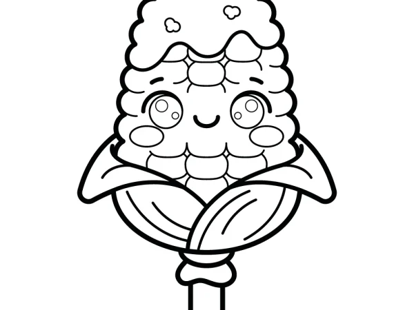Dibujo de Elote para colorear