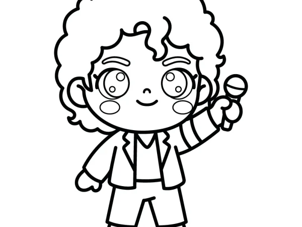 Dibujo de Michael Jackson para colorear