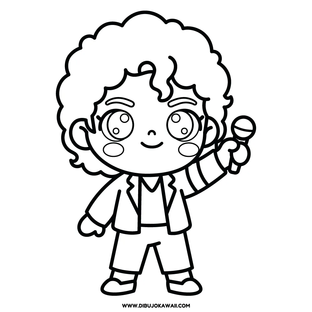 Dibujo de Michael Jackson para colorear