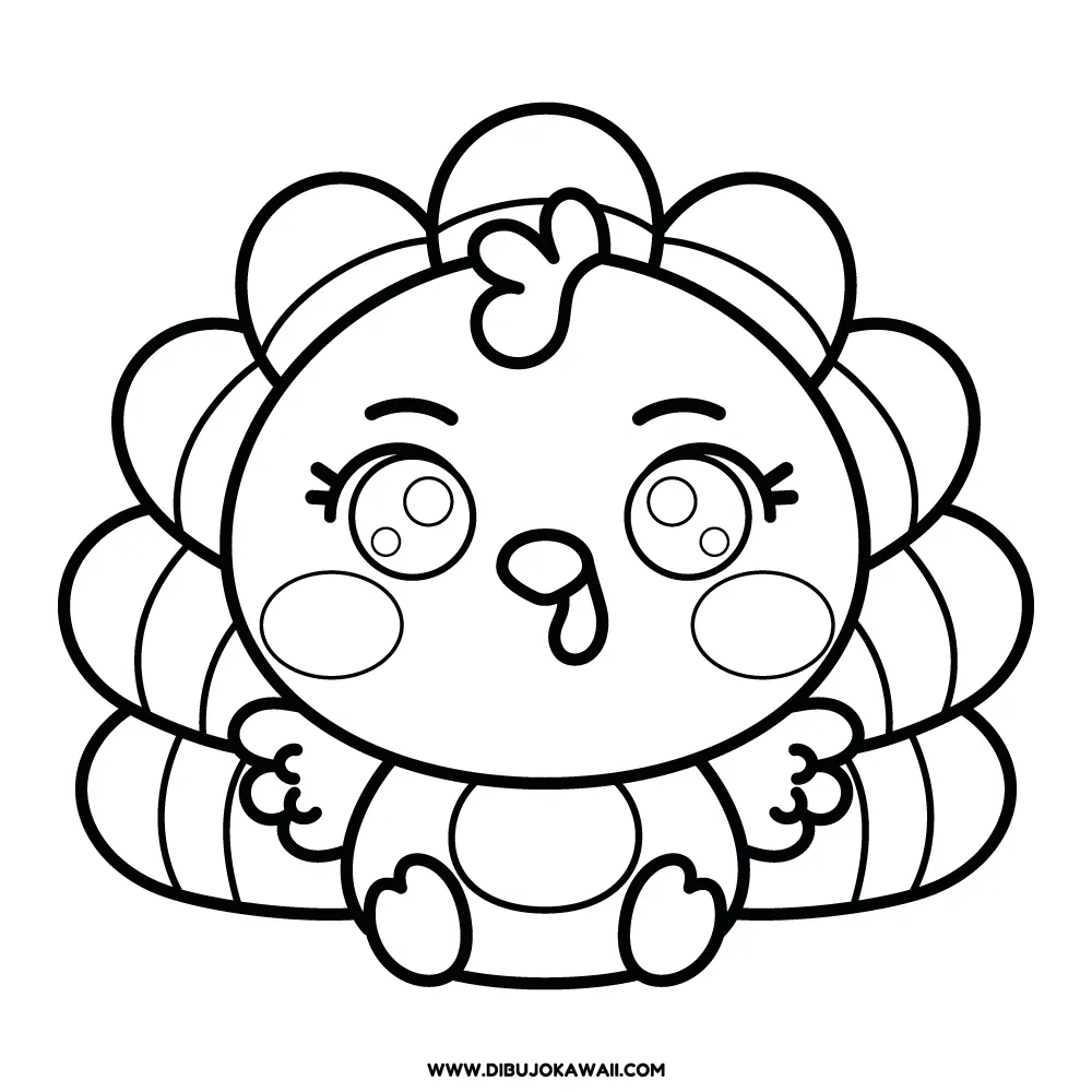 Pavo Thanksgiving dibujo para colorear 1 Pavo thanksgiving dibujo para colorear