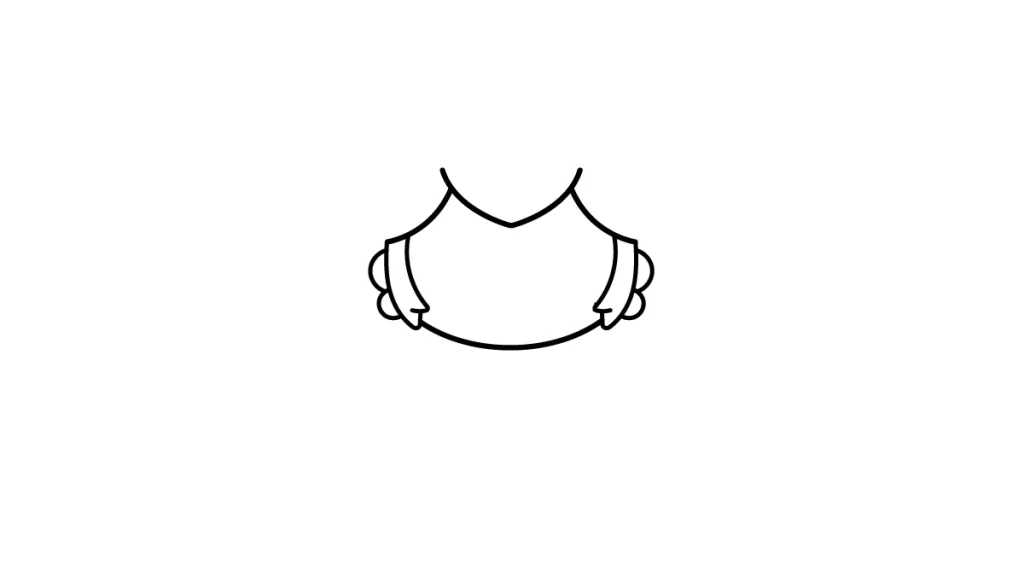 Tutorial de dibujo kawaii — princesa peach paso 1: Dibujamos la silueta del cabello y la carita