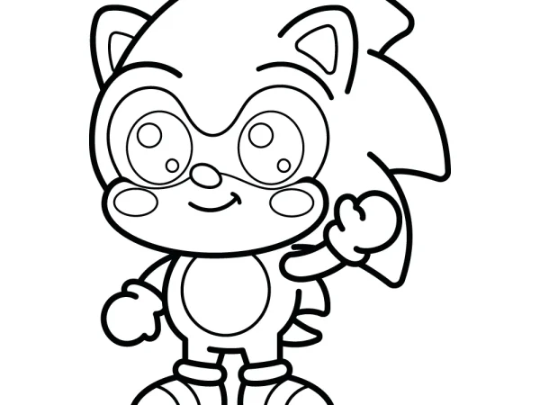 Dibujo de Sonic para colorear e imprimir