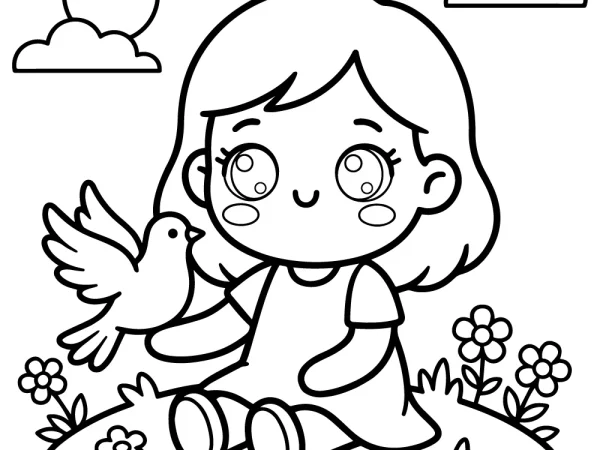 Dibujo de la paz para colorear