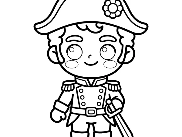 Dibujo de Simón Bolivar para colorear