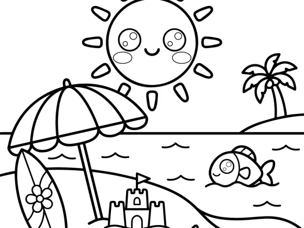 Dibujo de Verano para colorear
