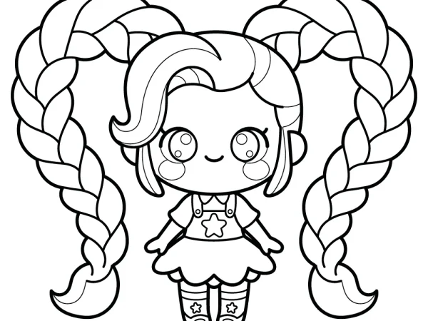Lily Love Braids para colorear
